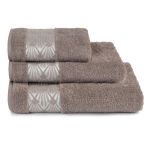 Махровое полотенце с бордюром-Очарование текстиля.