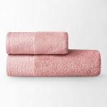 Полотенце для ванной пудрового цвета - интернет магазин - Очарование текстиля