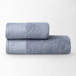 Полотенце для ванной серого цвета - интернет магазин - Очарование текстиля